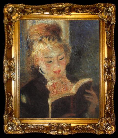 framed  Pierre Renoir Woman Reading  fff, ta009-2